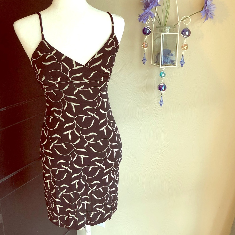 Portrait Dress - Black & Tan Made in USA